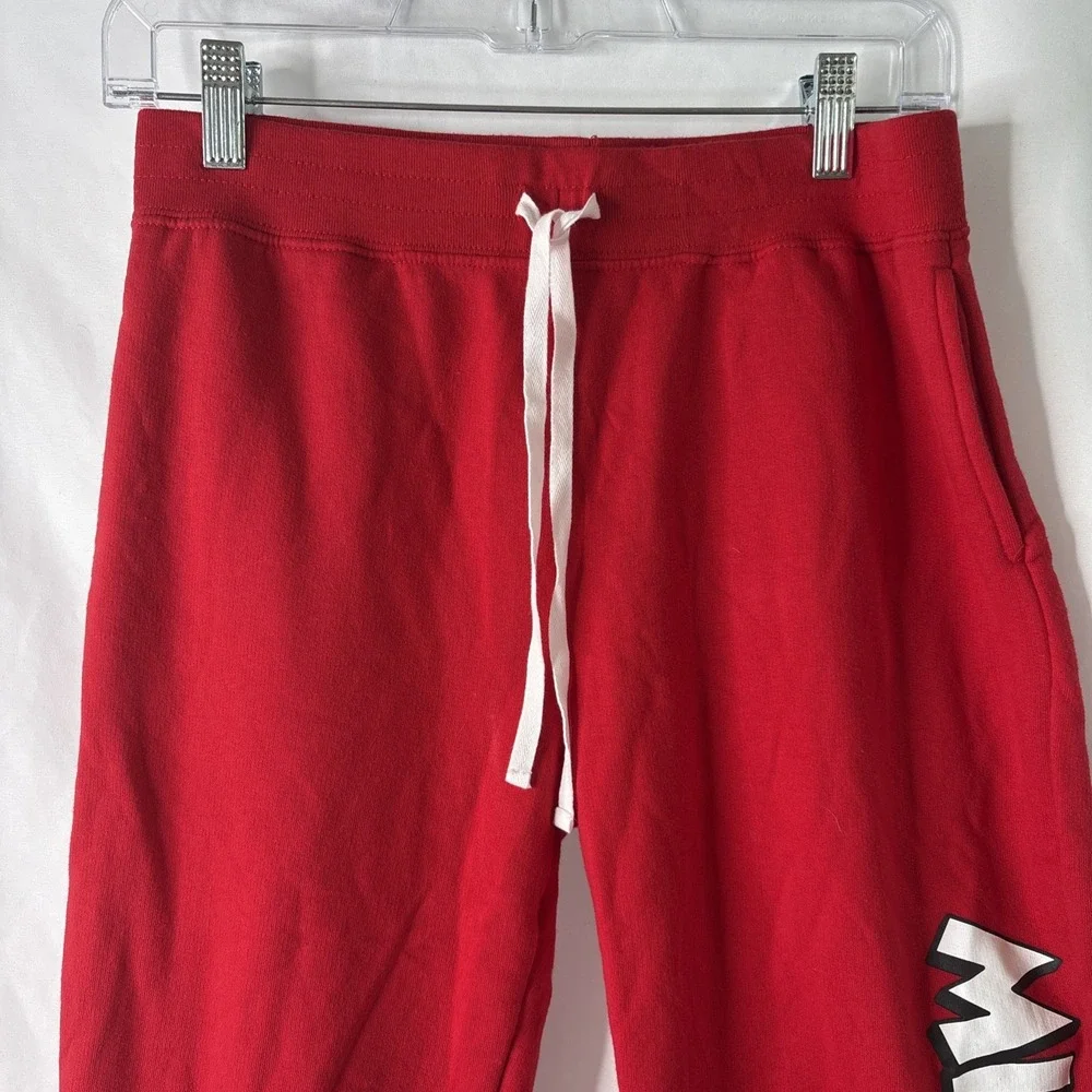 Disney Mickey Mouse & Friends Teen Girl Small‎ 3-5 Red Sweatpants Joggers